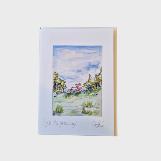 Cycle The Greenway Greeting Card