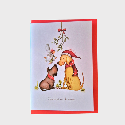 Christmas Kisses Greeting Card