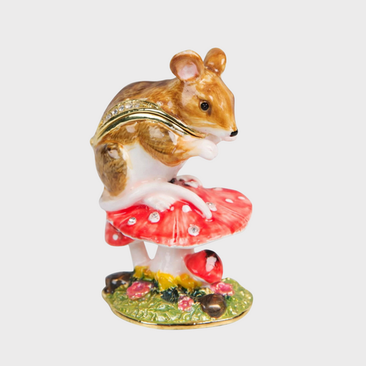 Mouse On A Toadstool Trinket