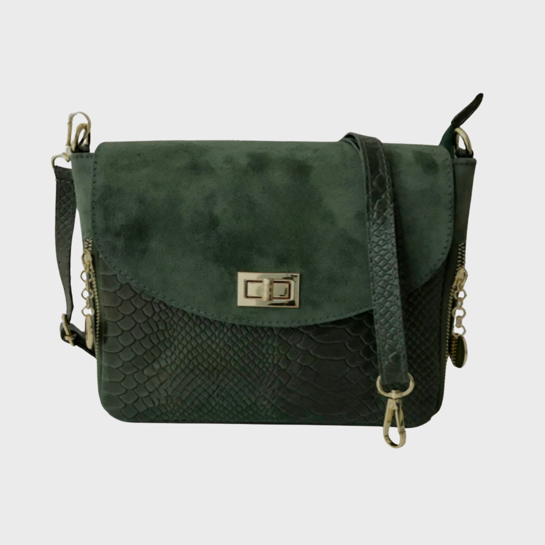 Ruth Suede Green Bag