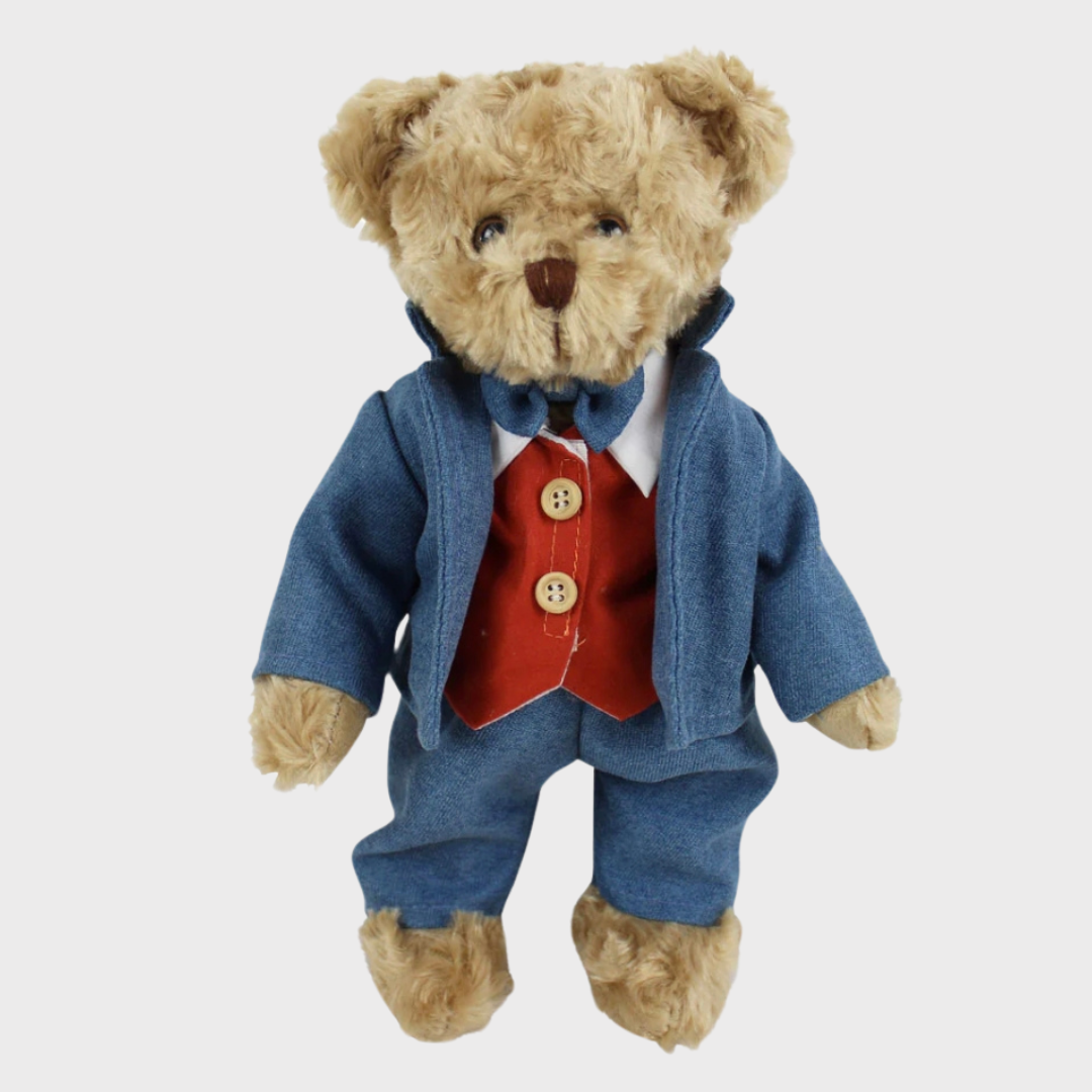 Teddy Bear in a Blue Suit