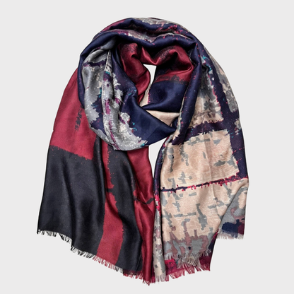 Printed patterned scarf