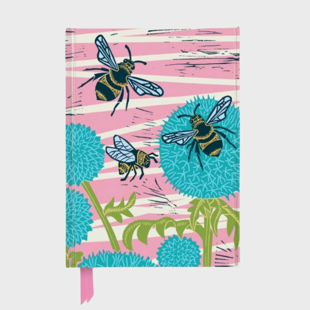 Busy Pollinators Foiled Journal