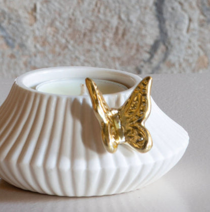 Butterfly Candle Holder & Scented Tealights Gift Set