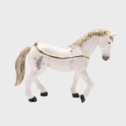 White Horse Trinket Box
