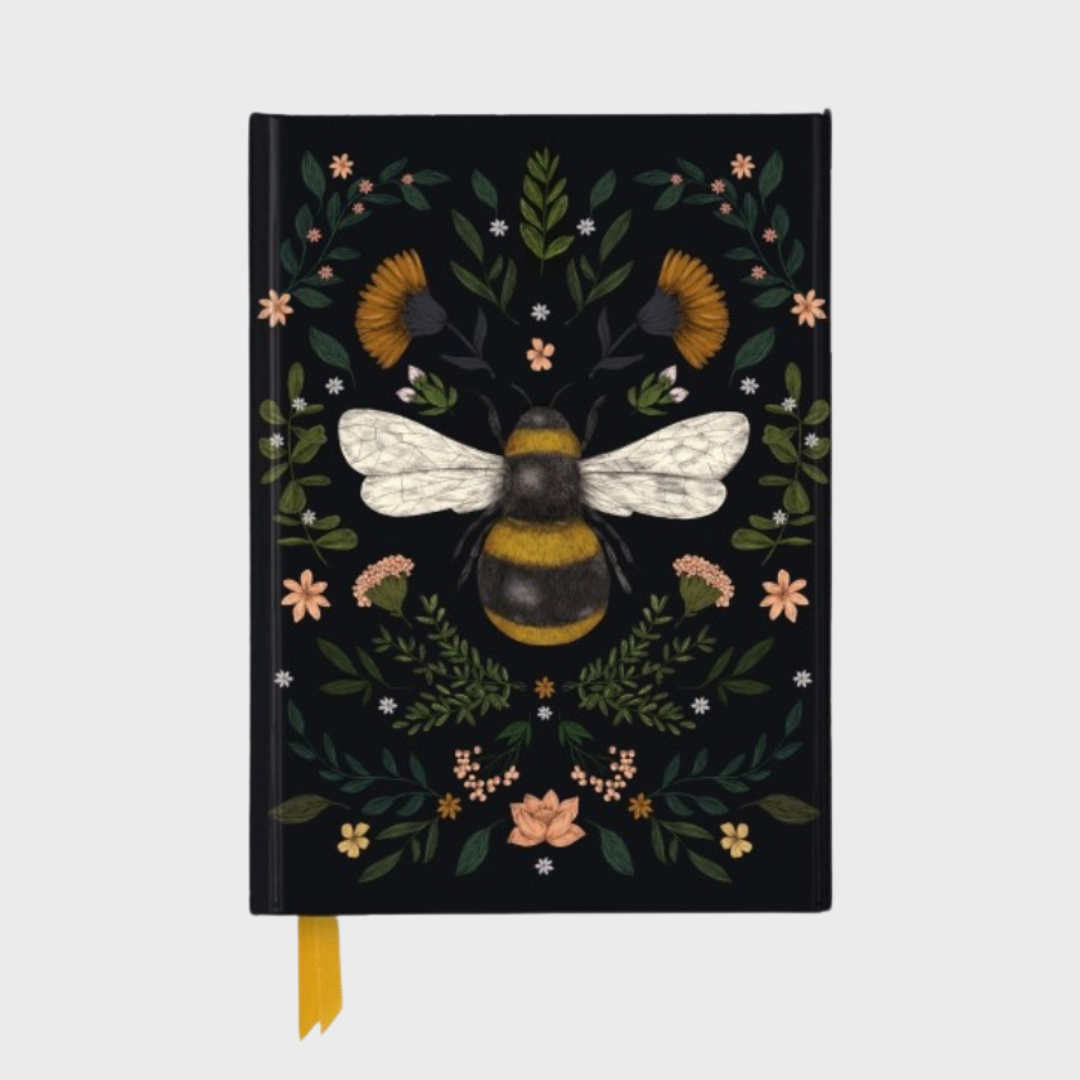 Botanical Bee Black Journal