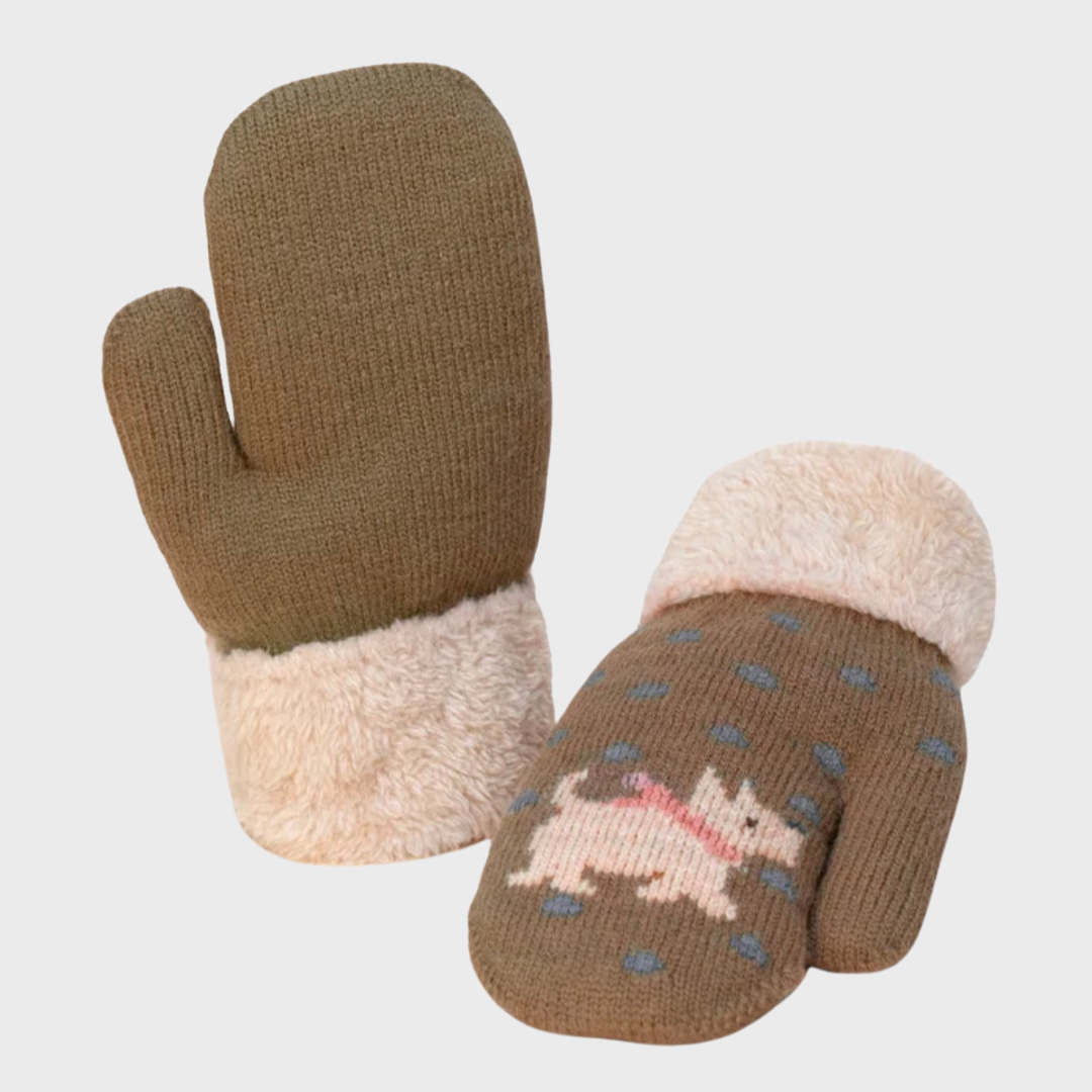 Kids Westie Mittens