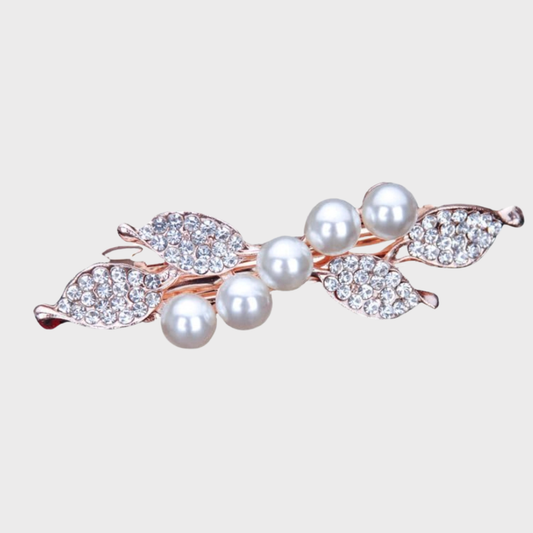 Rhinestone & Pearl Hairclip