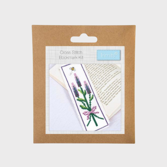 Lavender Cross Stitch Bookmark Kit