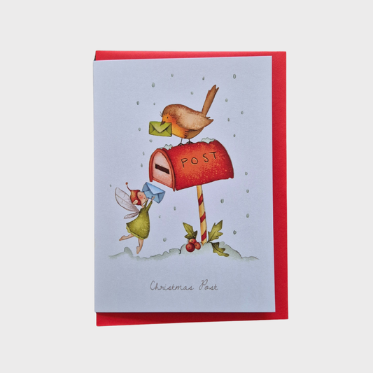 Christmas Post Greeting Card