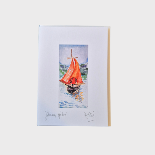 Galway Hooker Greeting Card