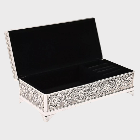 Sophia Silver Plated Jewellery Box