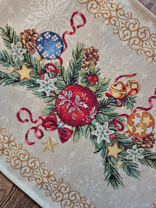 Festive Bauble Snowglobe Placemats