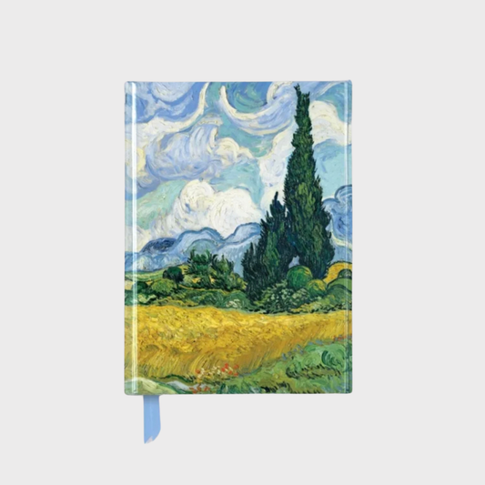 Wheat Field with Cypresses Pocket Journal