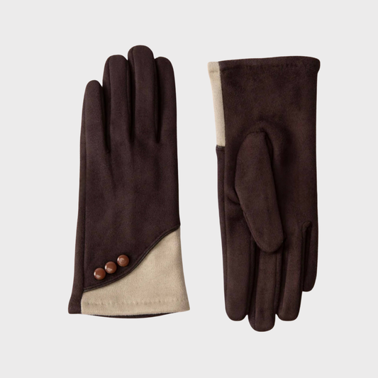 Powder Gloves Chocolate & Cream