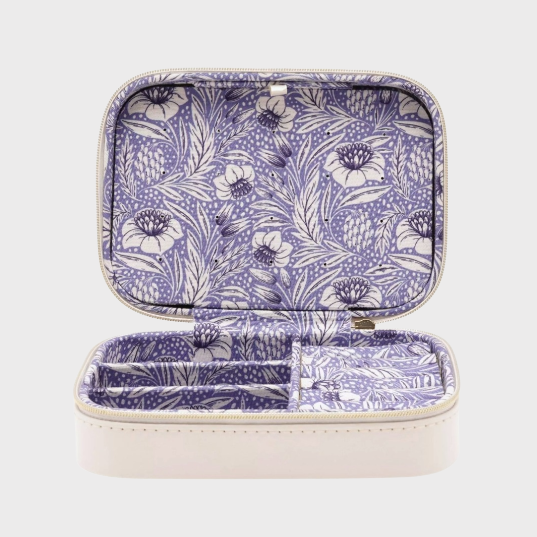 Blue & White floral Jewellery Box