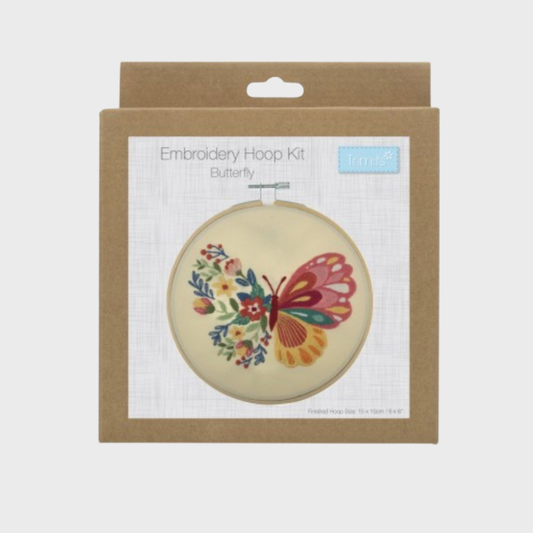 Butterfly Embroidery Hoop Kit
