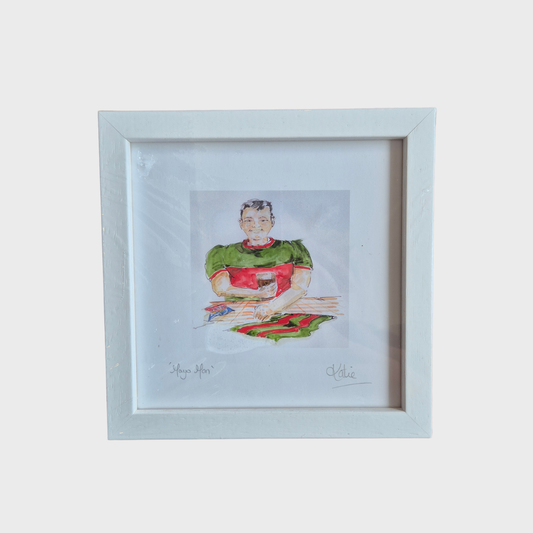 Mayo Man Small Framed Print