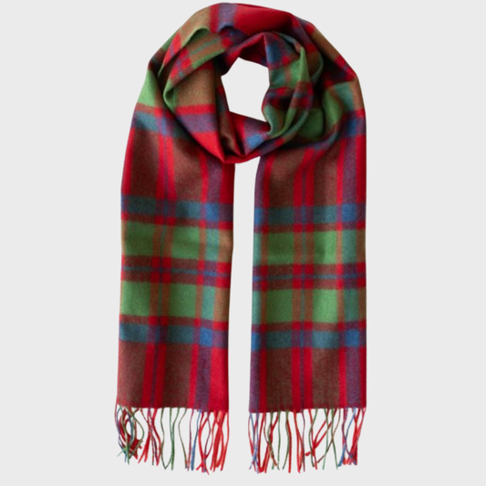 Red Green Blue Merino Wool Scarf