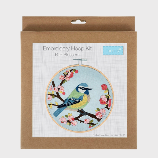 Bird & Blossom Embroidery Hoop Kit