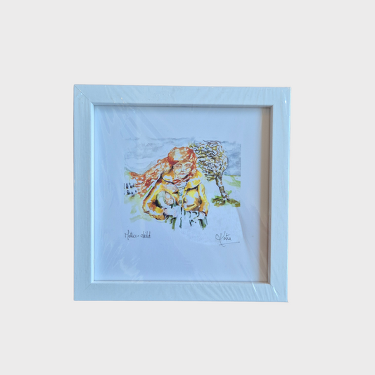 Mother & Child Small Framed Print