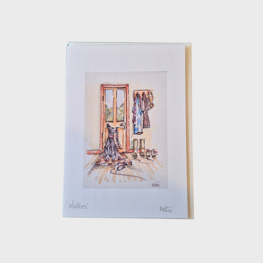 Walkies Greeting Card
