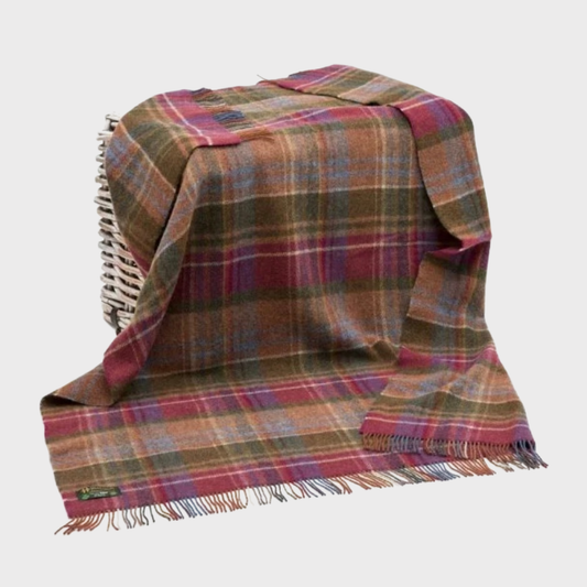 Irish Raspberry Purple & Green Blanket