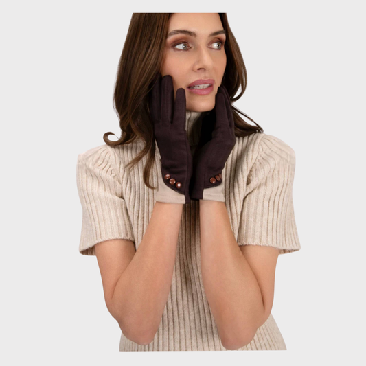 Powder Gloves Chocolate & Cream