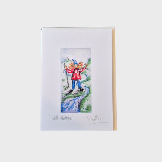 Hill Walker Greeting Card