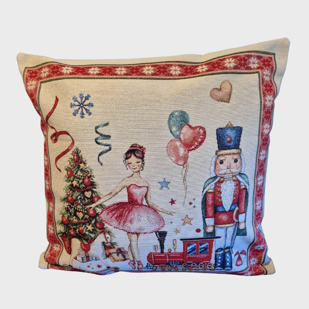 Nutcracker Christmas Cushion Cover