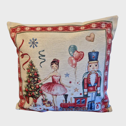 Nutcracker Christmas Cushion Cover