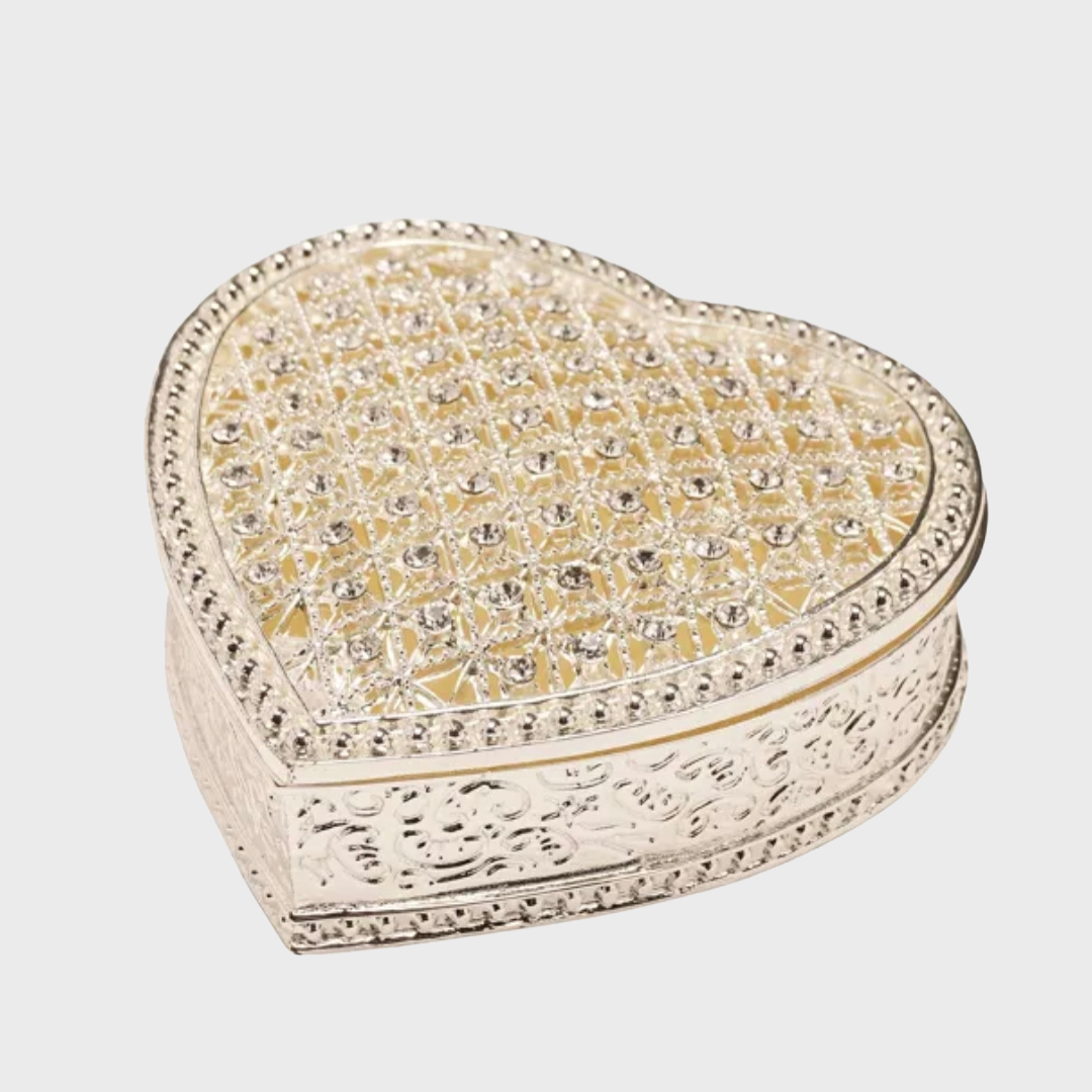 Heart Crystal Trinket Box