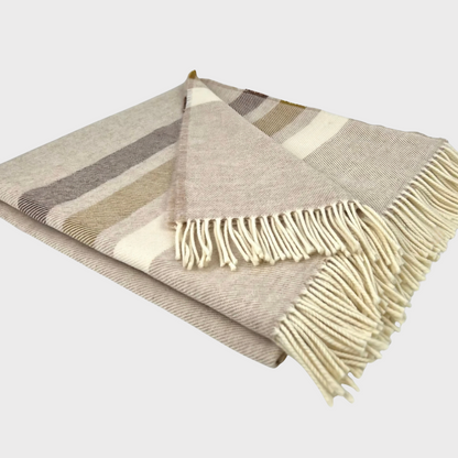 McNutt Lambswool Toffee Roast Throw