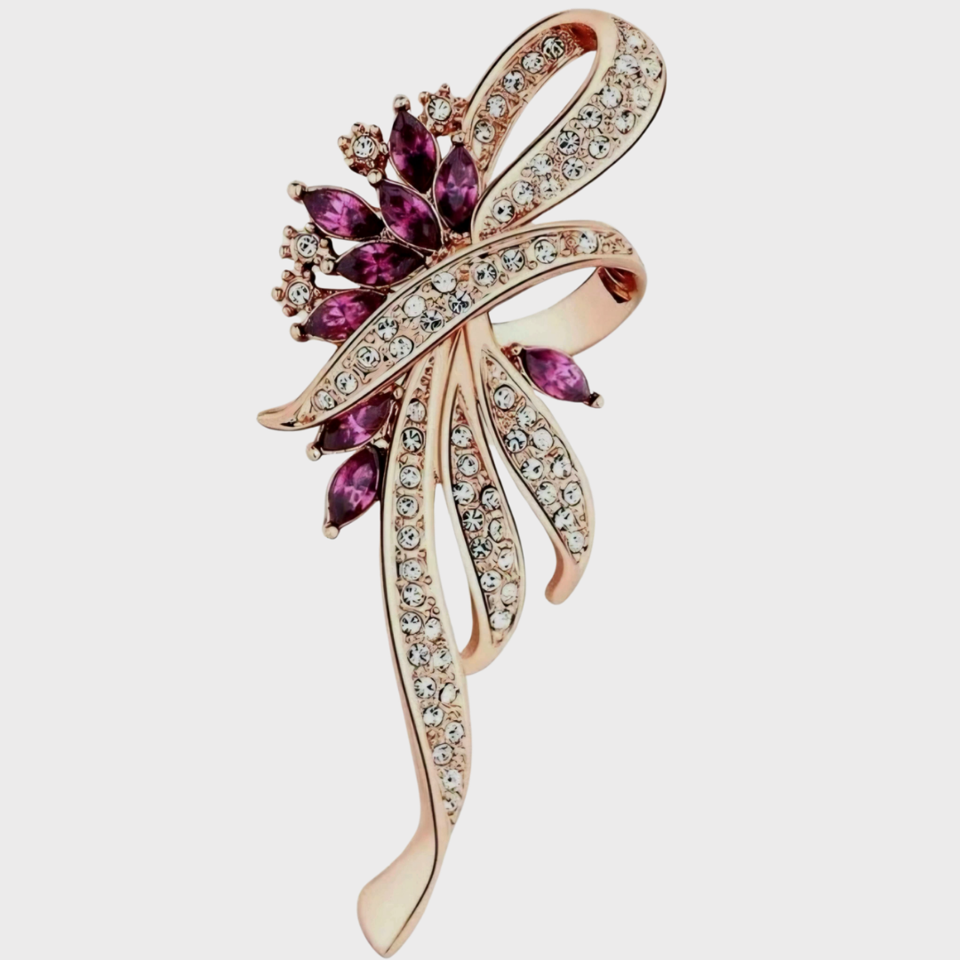 Fuchsia Corsage Brooch