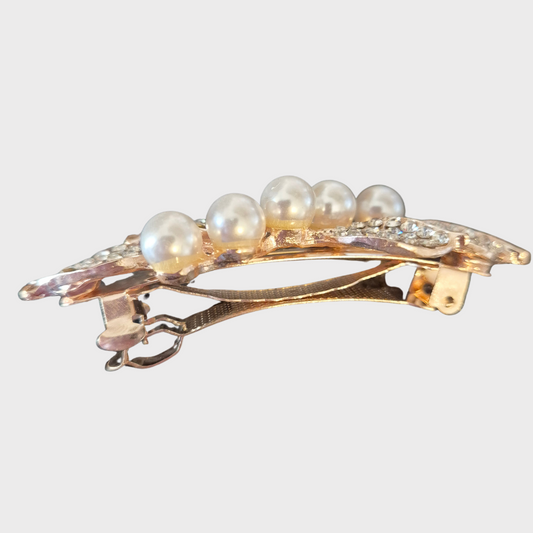 Rhinestone & Pearl Hairclip