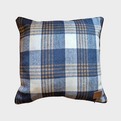 Blue Tweed Cushion Cover