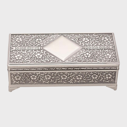 Sophia Silver Plated Jewellery Box