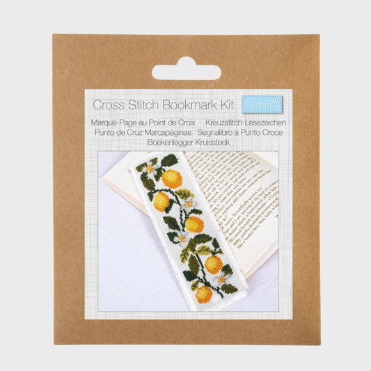 Lemon Cross Stitch Bookmark Kit
