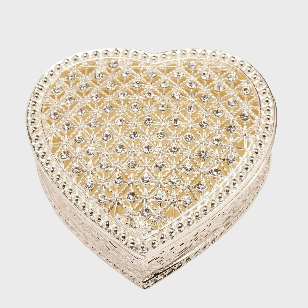 Heart Crystal Trinket Box