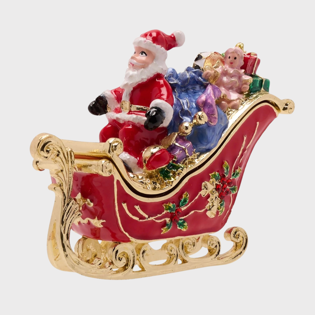 Santa's Sleigh Trinket Box