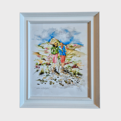 Ladies on the Reek Large Framed Print
