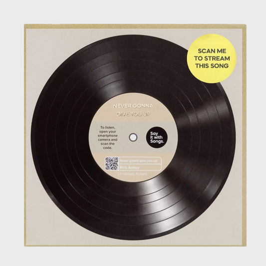 Never Gonna Give You Up Greeting Card
