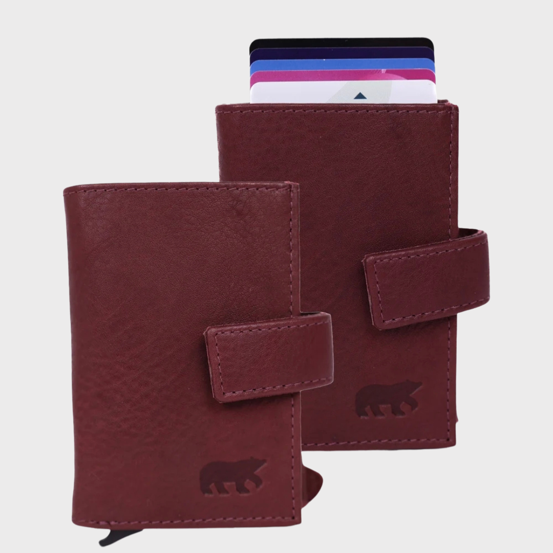 Elsie Flip Up Leather Card Holder