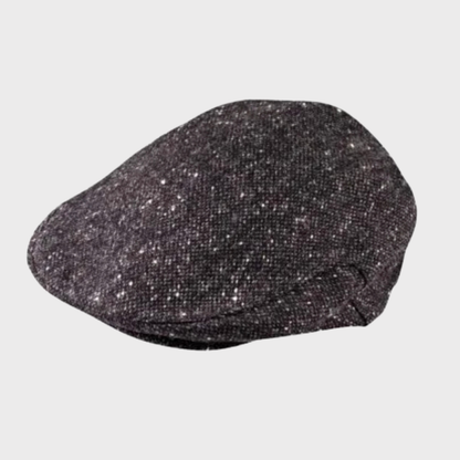 Irish Tweed Cap Donegal Charcoal Black
