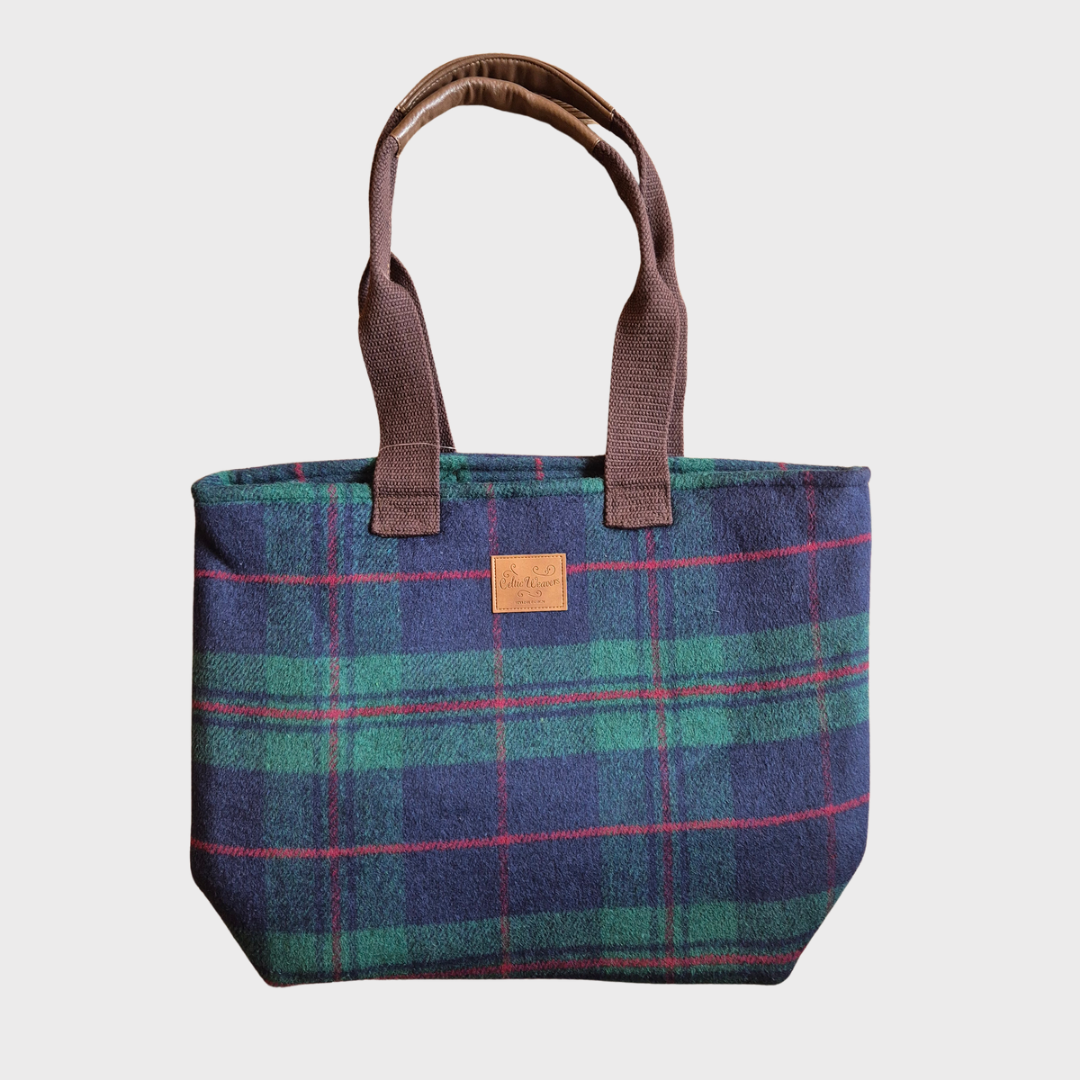Celtic Weavers Tartan Check Tote Bag