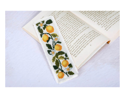 Lemon Cross Stitch Bookmark Kit