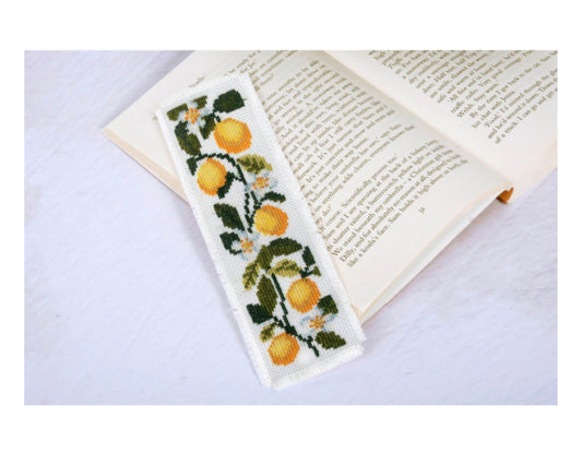 Lemon Cross Stitch Bookmark Kit