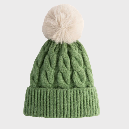 Powder Sage Bobble Hat