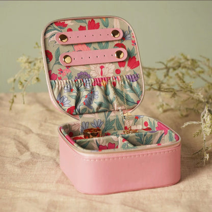 Pink Floral Jewellery Box