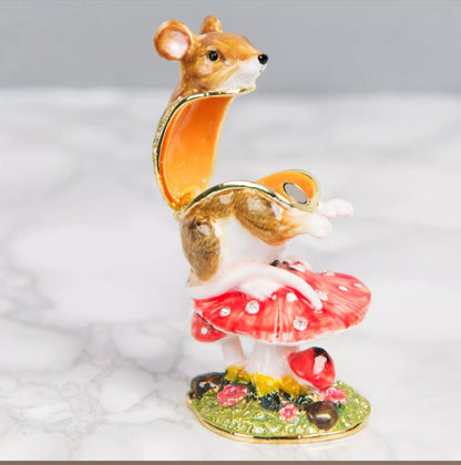 Mouse On A Toadstool Trinket